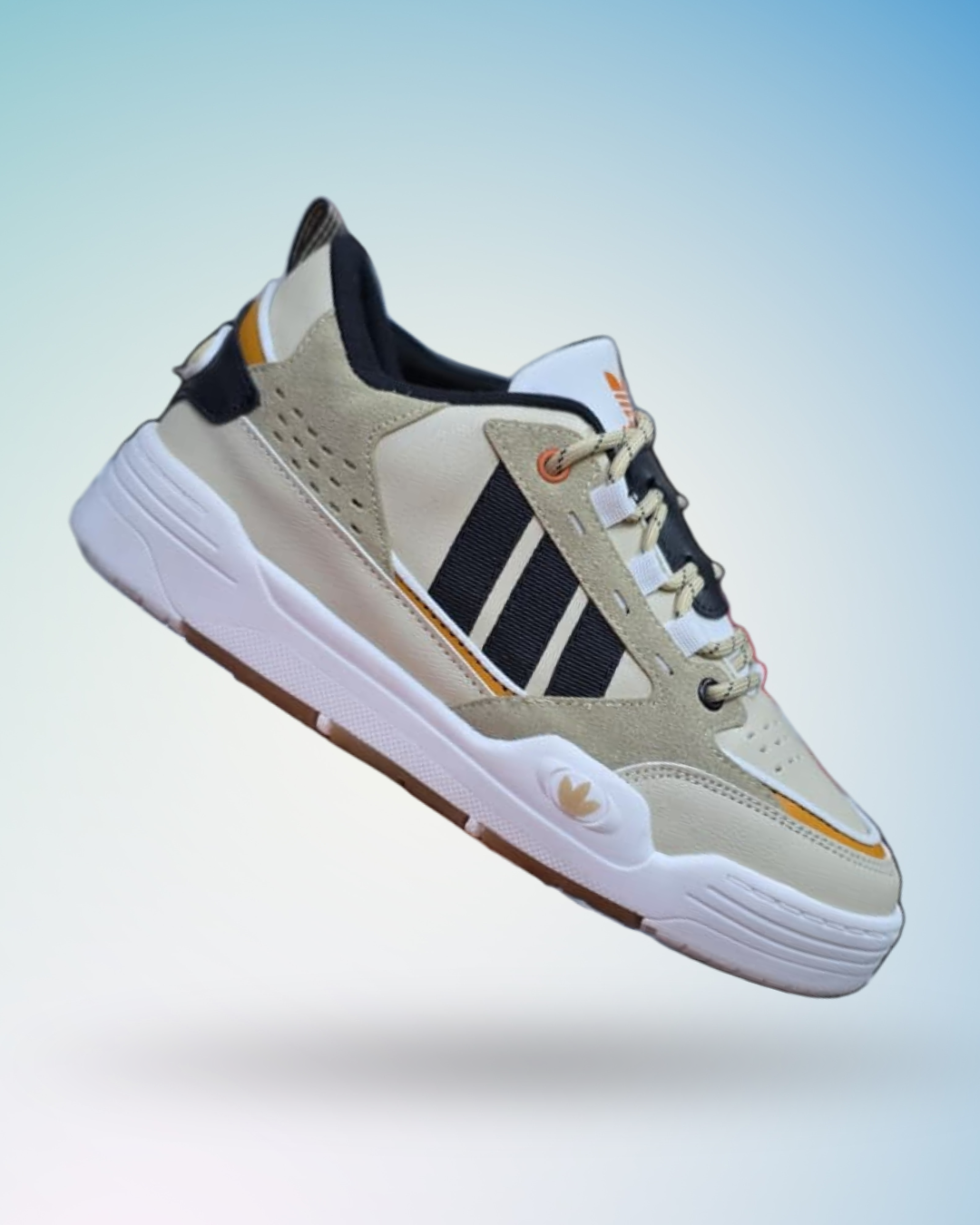 Zapatilla Adidas ADI2000 color crema suela blanca para hombre, tallas del 39 al 43