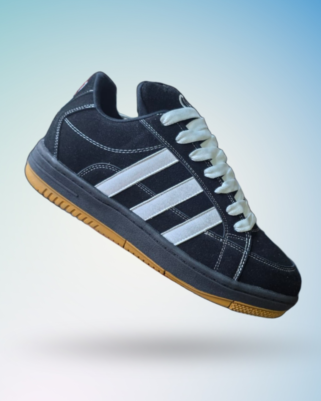Zapatilla Adidas Campus x Korn color negro blanco suela mostaza para hombre, tallas del 39 al 43
