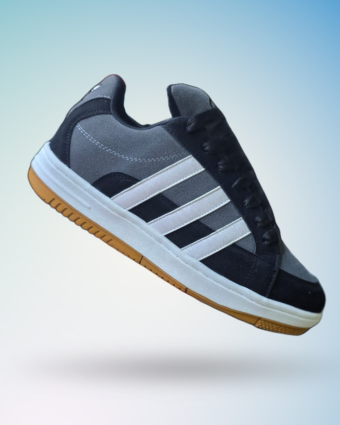 Zapatilla Adidas Campus x Korn color negro plomo suela mostaza para hombre, tallas del 39 al 43