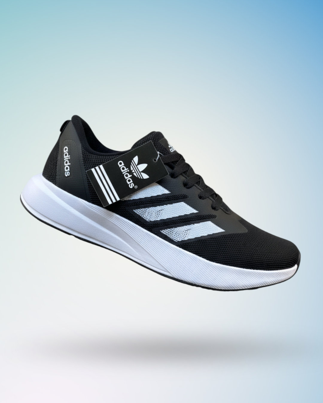 Zapatilla Adidas Duramo c1 negro blanco, tallas del 39 al 43