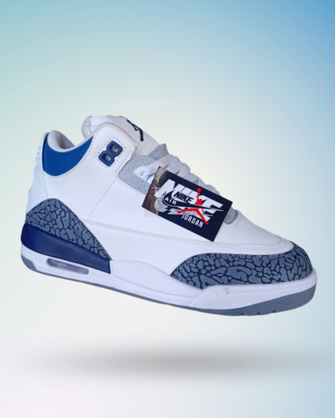 Zapatilla Air Jordan Retro 3 color negro , tallas del 39 al 43