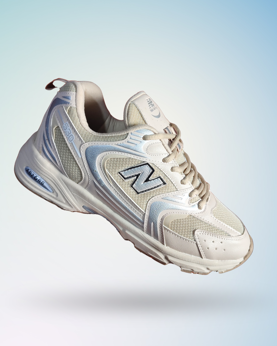 Zapatilla New Balance 530 color crema para hombre, tallas del 39 al 43