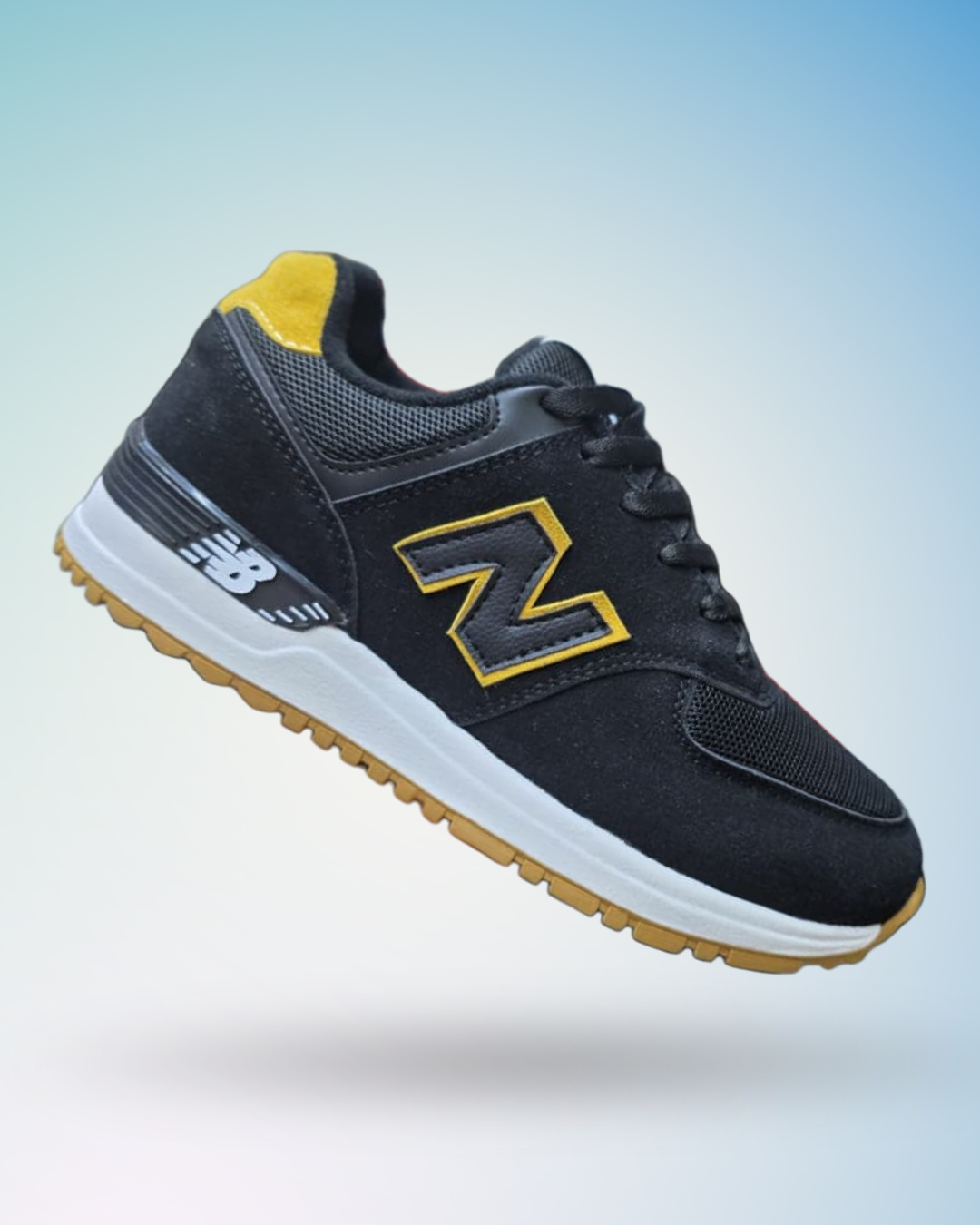 Zapatilla New Balance 574 color negro para hombre, tallas del 39 al 43