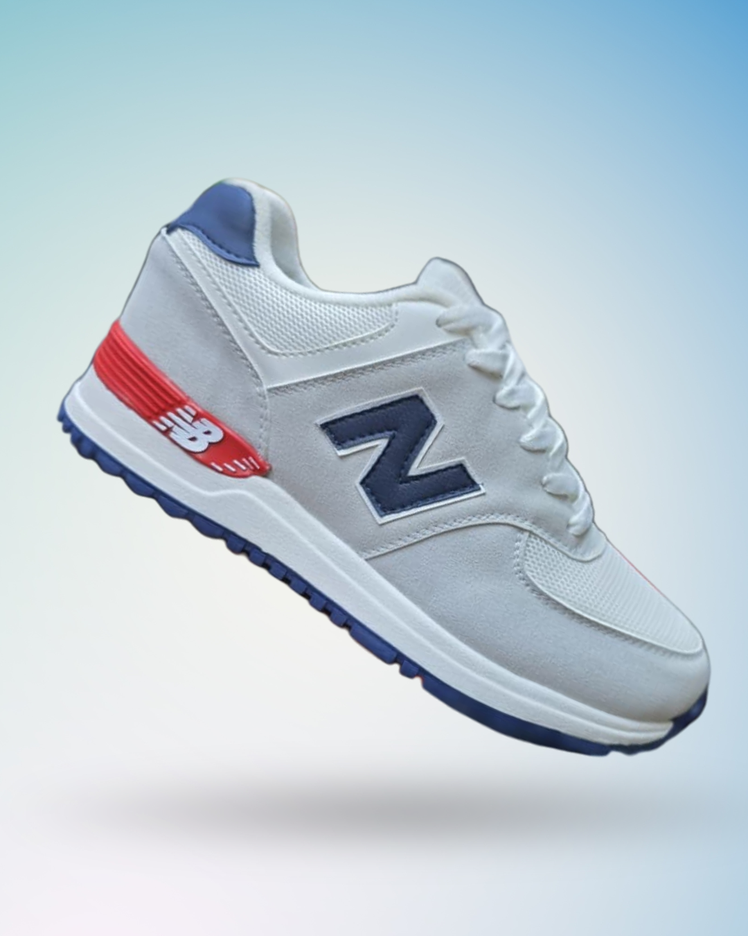 Zapatilla New Balance 574 color plomo azul para hombre, tallas del 39 al 43