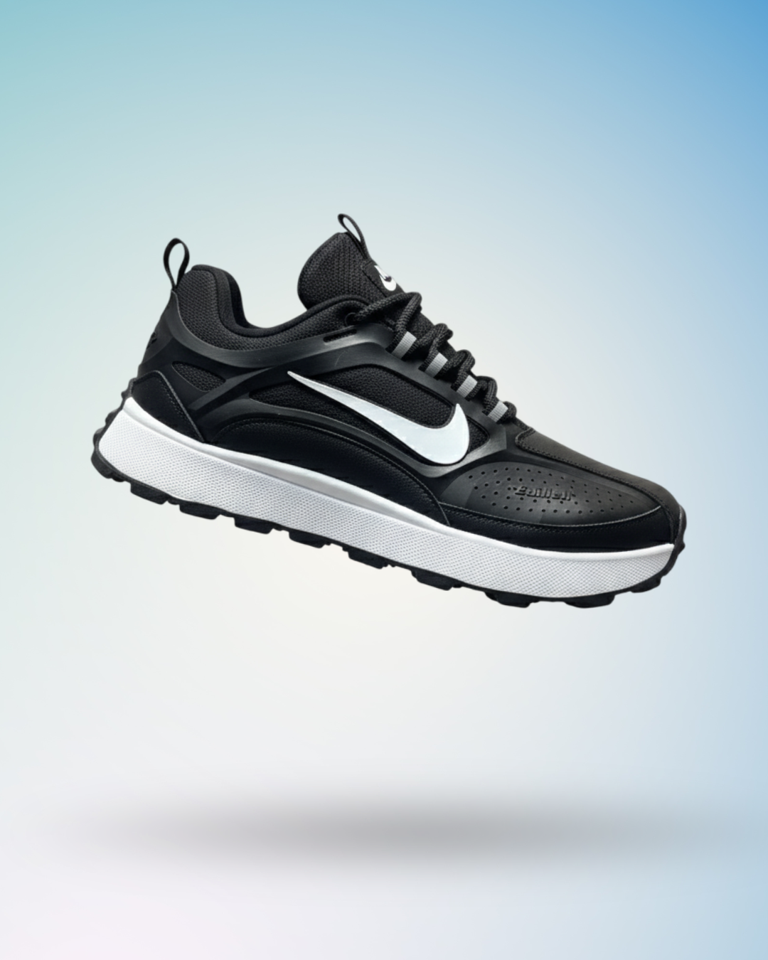 Zapatilla Nike Bailleli blanca logo verde, tallas del 39 al 43