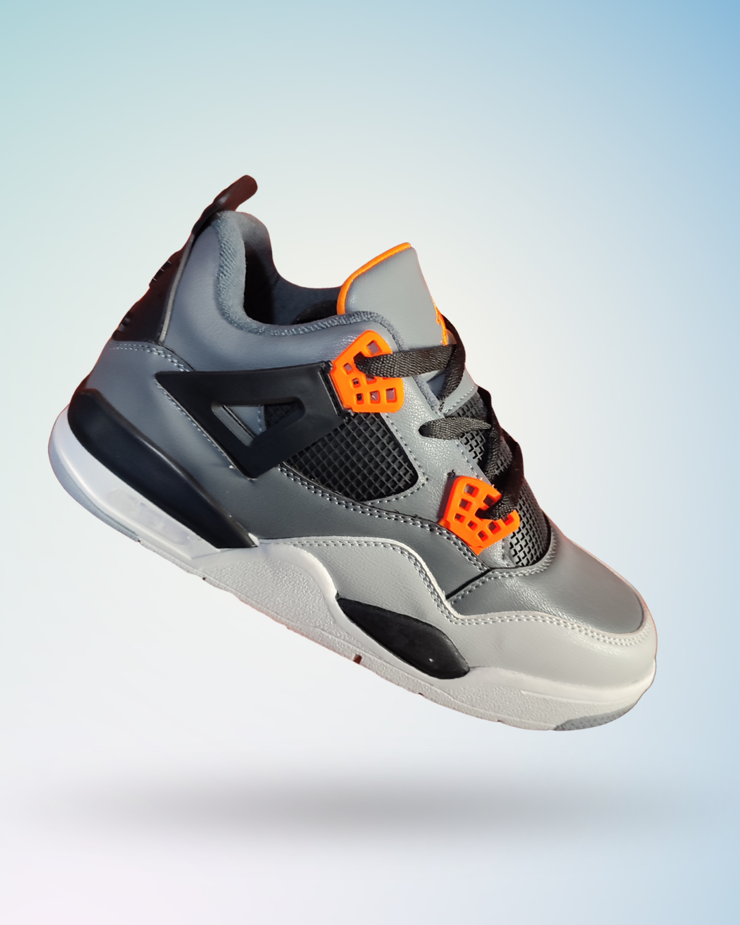 Air Jordan 4 Retro plomo naranja
