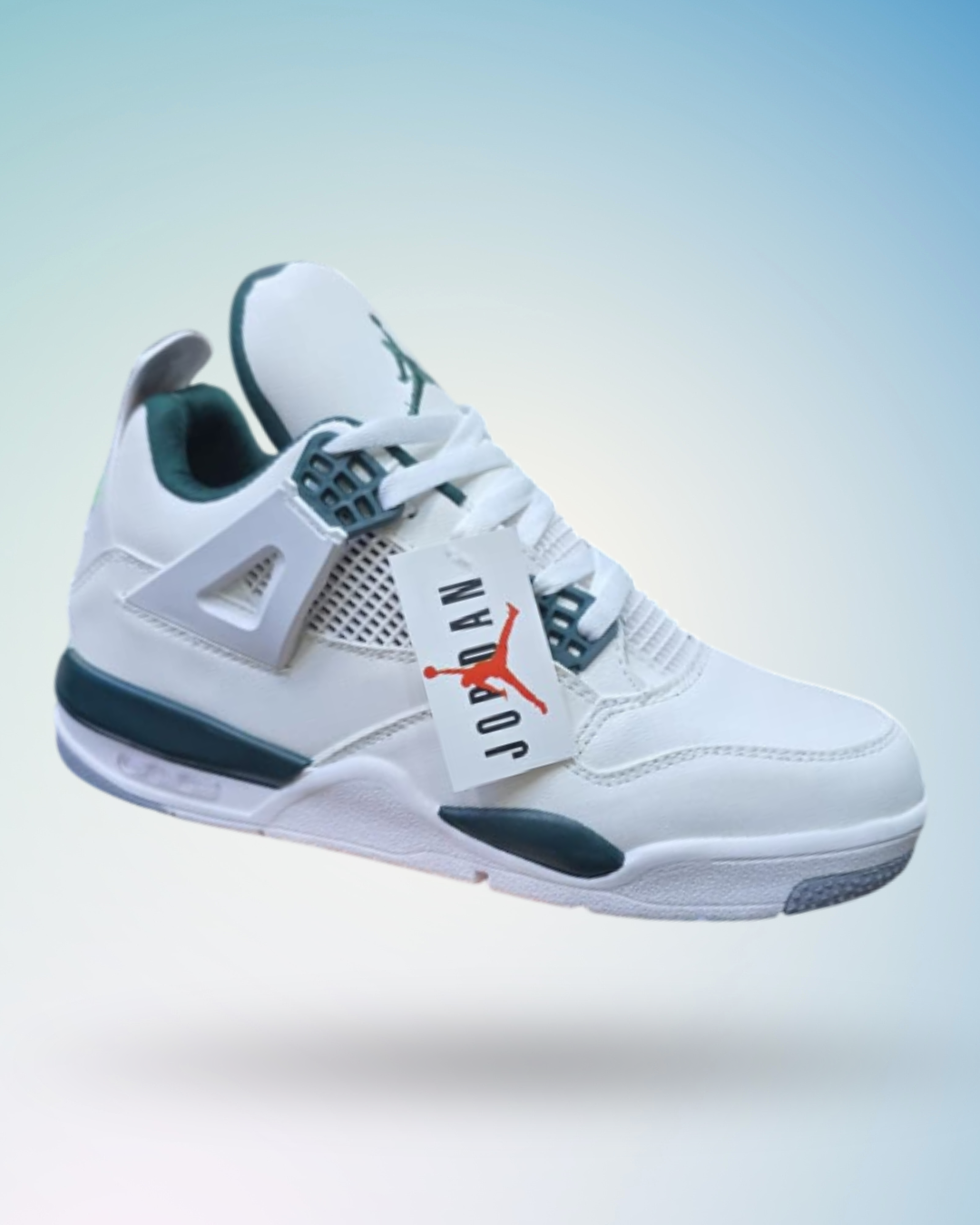 Air Jordan 4 Retro negro con verde