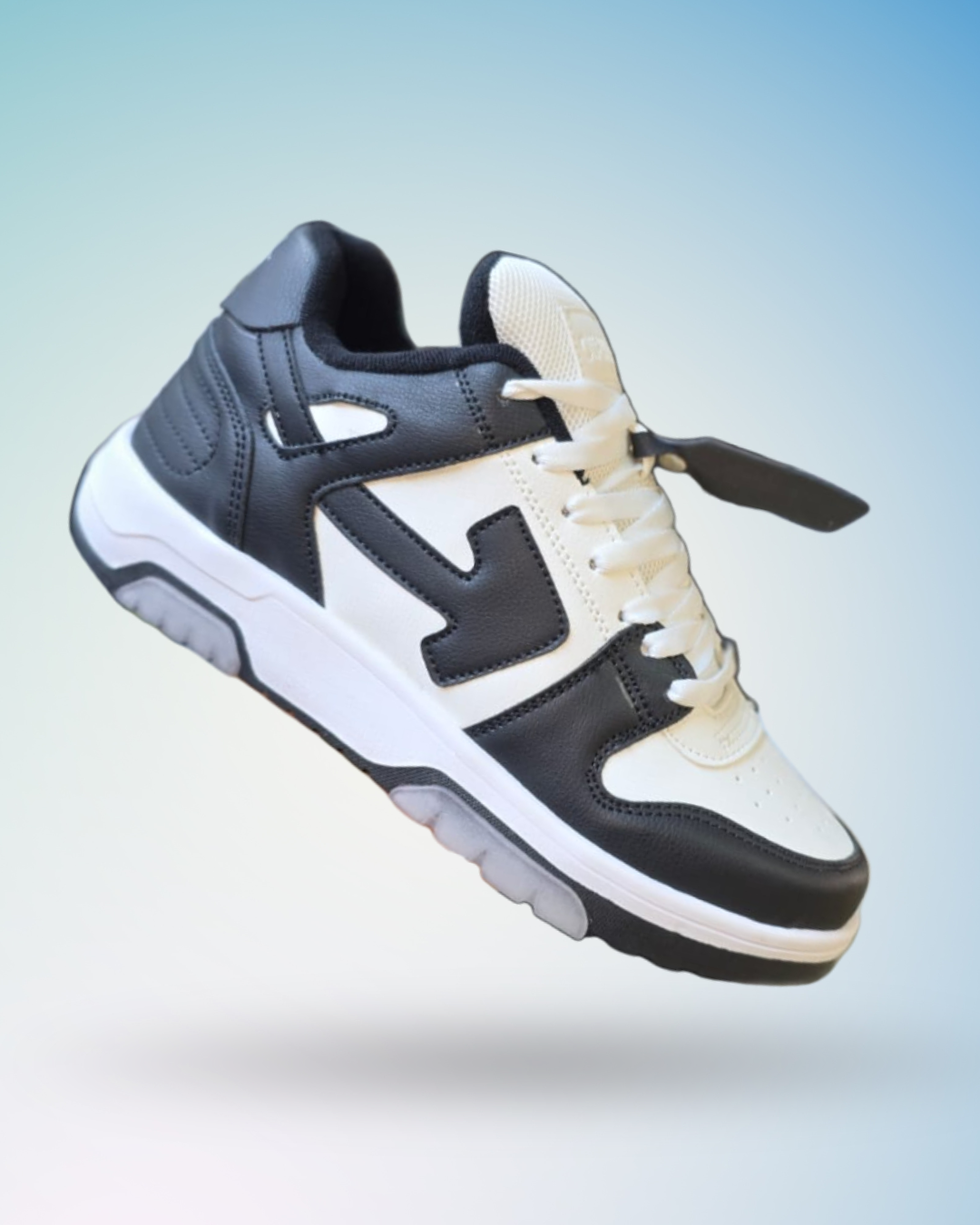 Zapatilla Off-White Negra Blanca, tallas del 39 al 43