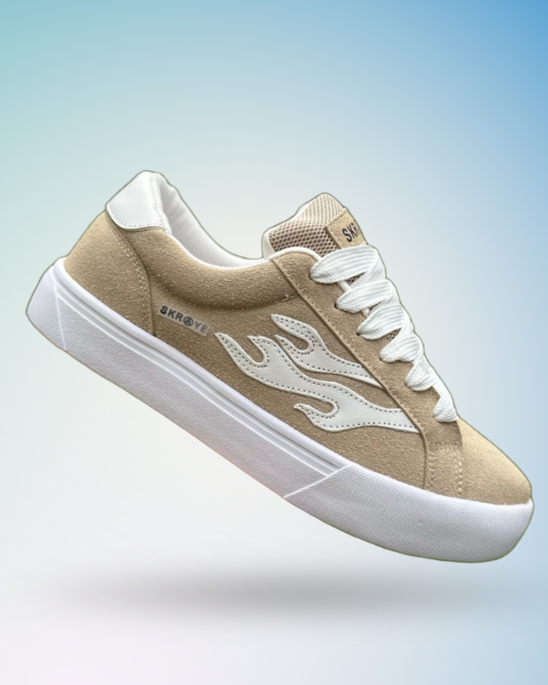 Zapatilla STRAYE Logan color crema, tallas del 39 al 43