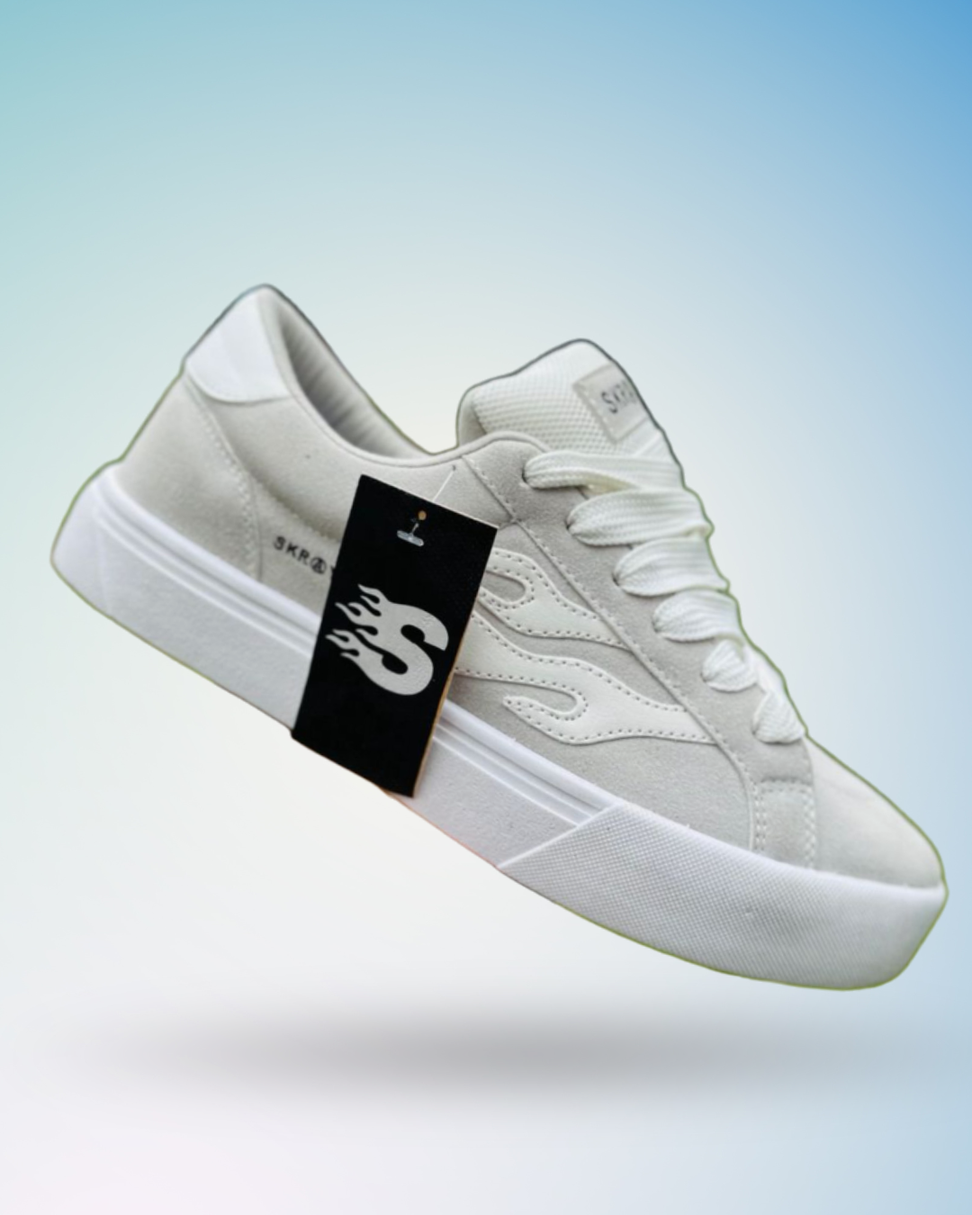 Zapatilla STRAYE Logan color plomo blanco, tallas del 39 al 43