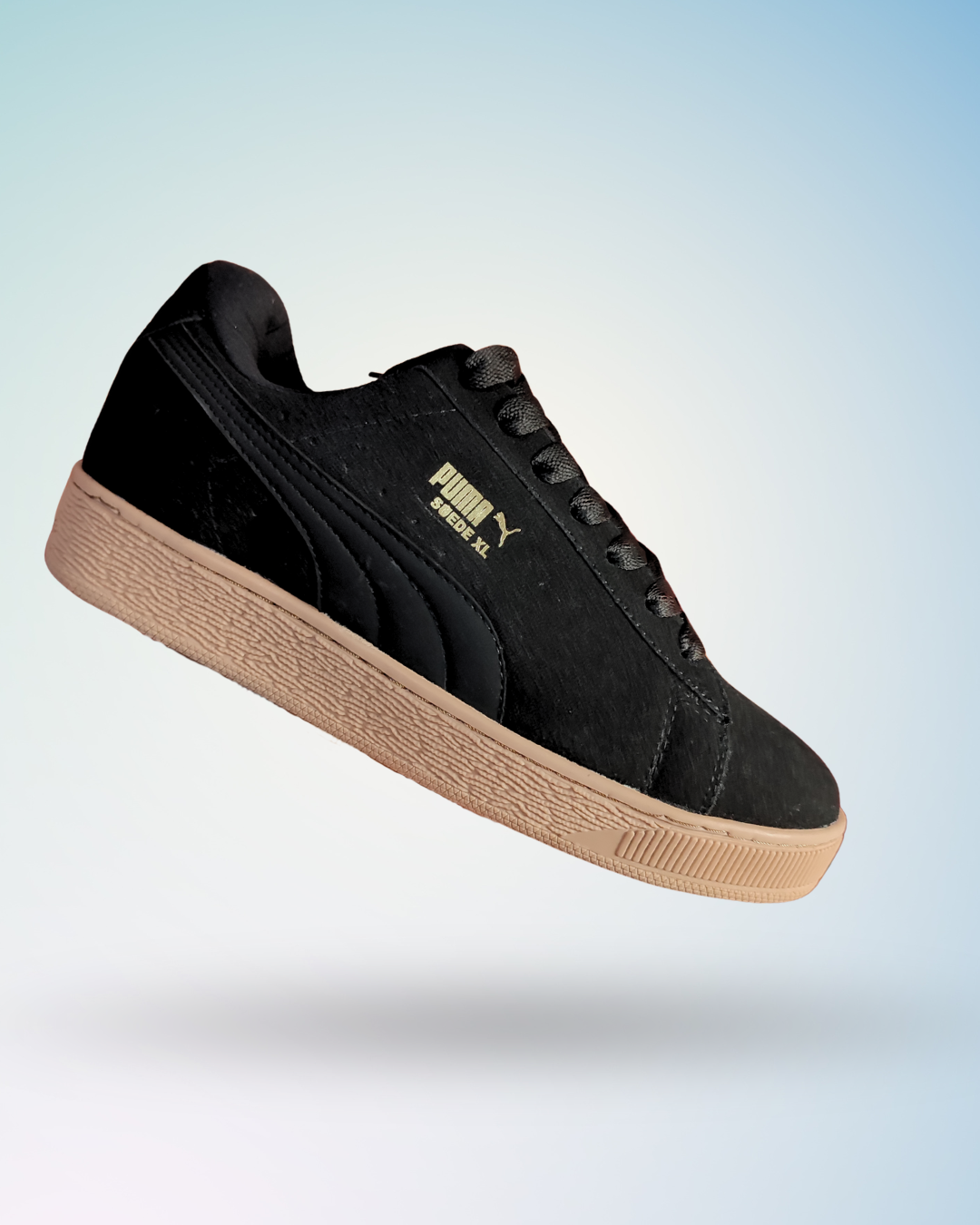Puma Suede Gum negro, tallas del 39 al 43